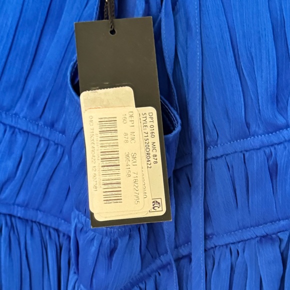 Gianni Bini cobalt blue Londyn Chiffon Dress NWT - Picture 6 of 6